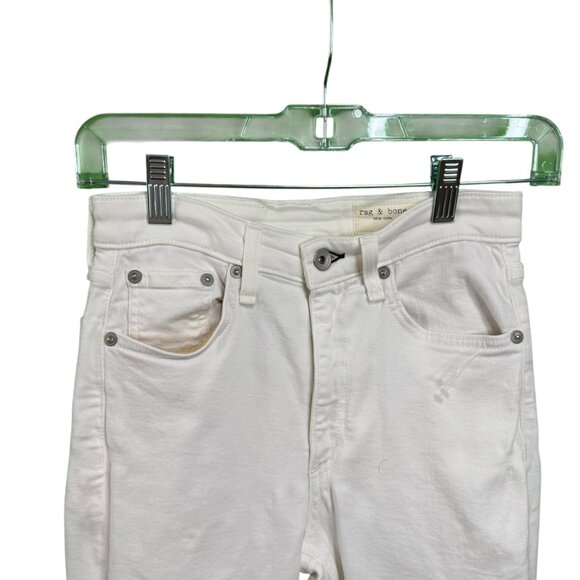 Rag & Bone Nina High-Rise Ankle Skinny Jeans White Size 25 NWT - Picture 5 of 5